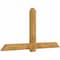 Ekena Millwork Eugene Rough Sawn Timber Gable Bracket, Western Red Cedar, 84"W x 42"H x 4"D x 6"F, 12/12 Pitch GBW084X42X0406EUG00RWR - alternate 3